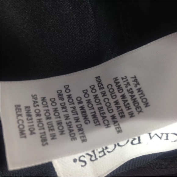 👄 Kim Rogers Tankini Black Multicolor Modest M - Picture 6 of 6